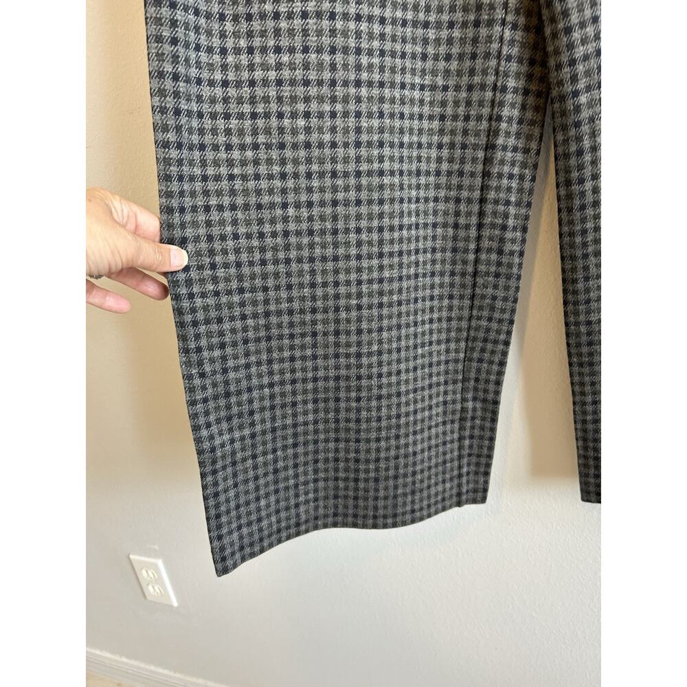 NWT J Jill Checker Plaid stretch wide leg pants petite L career comfy casual $89 - Picture 9 of 15